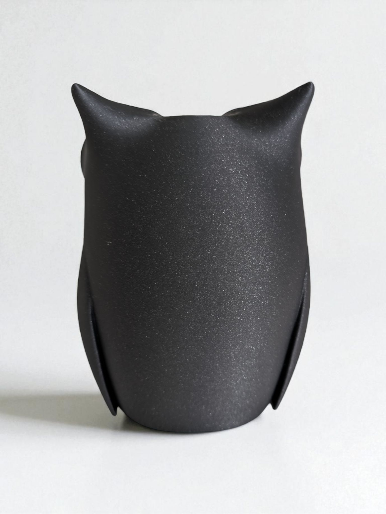 Minimalist Owl Sculpture - Side Detail